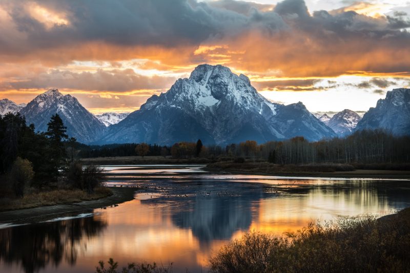 Oxbow Bend, Grant Teto,s National Park in the United States