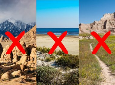 Three amazing boondocking locations all crossed out with a red X.