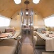 Interior of the Bowlus Voleterra luxury travel trailer