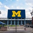 The gate to the Big House, the football stadium at the University of Michigan in Ann Arbor.