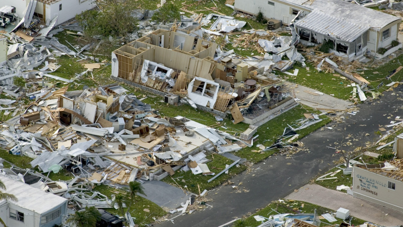 Damage from Hurricane Ian