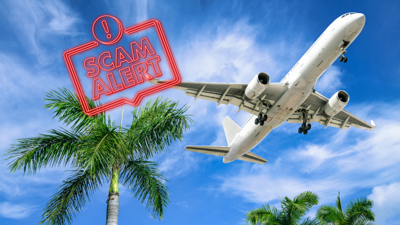 Airplane scam alert