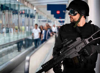 Airport security gunman