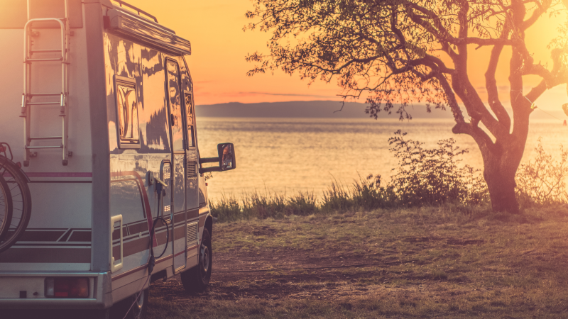 Scenic RV sunset