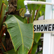 outdoor shower sign for nomads