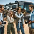 RV YouTubers arguing with each other at a campground.