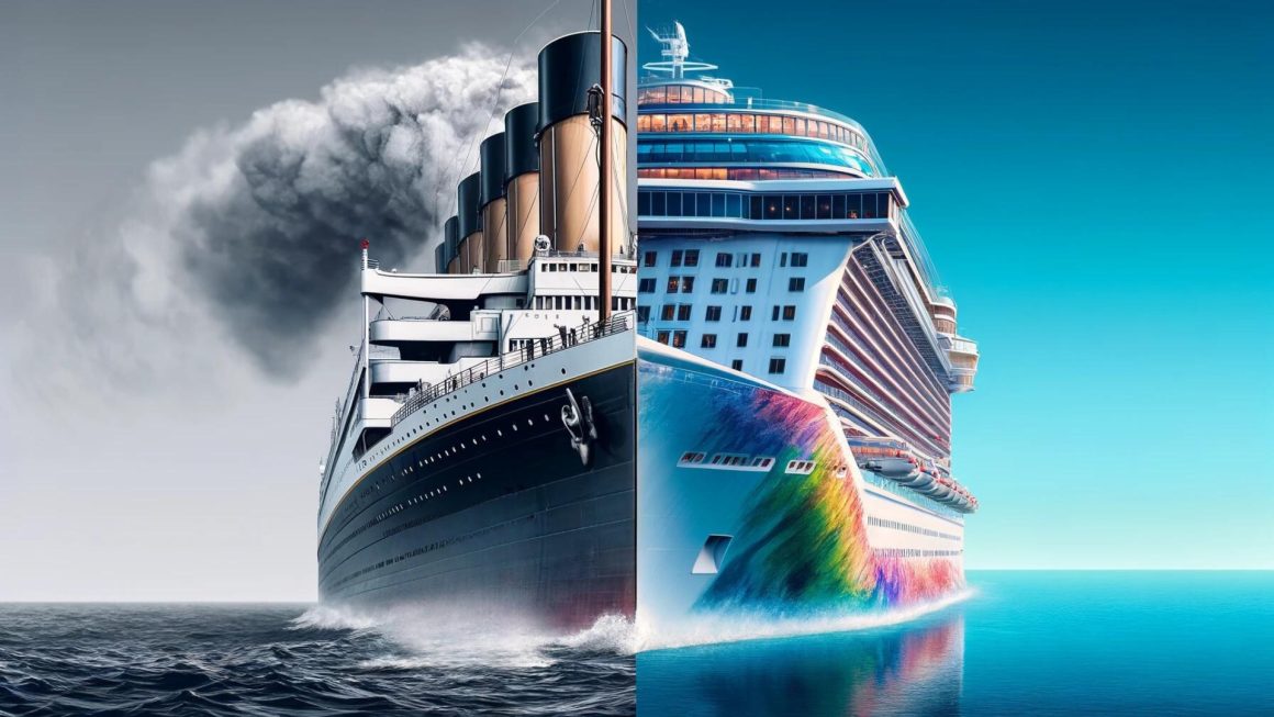 Titanic Compared To A Modern Cruise Ship