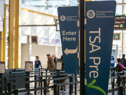 TSA PreCheck Banners in an airport