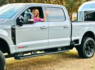 Tricia from Keep You Daydreams upgrades to a F-250 as she tows their Airstream RV Trailer.