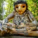 Pia the Peacemaker, a troll comprised of wood on Bainbridge Island. The artist has several of these trolls in multiple locations in the U.S.